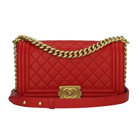 chanel boy bag red medium|Chanel Medium Boy Bag .